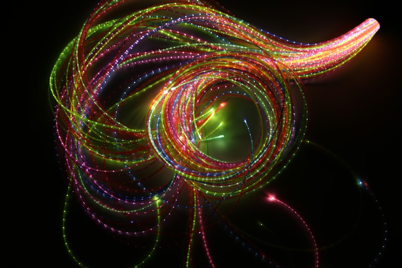 Rainbow Fibre Optic Lights